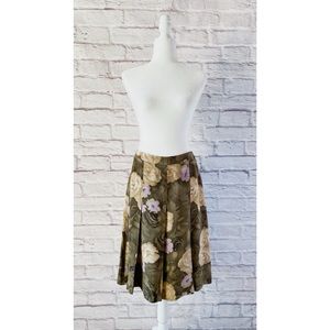 TALBOTS | PURE SILK PLEATED MIDI SKIRT